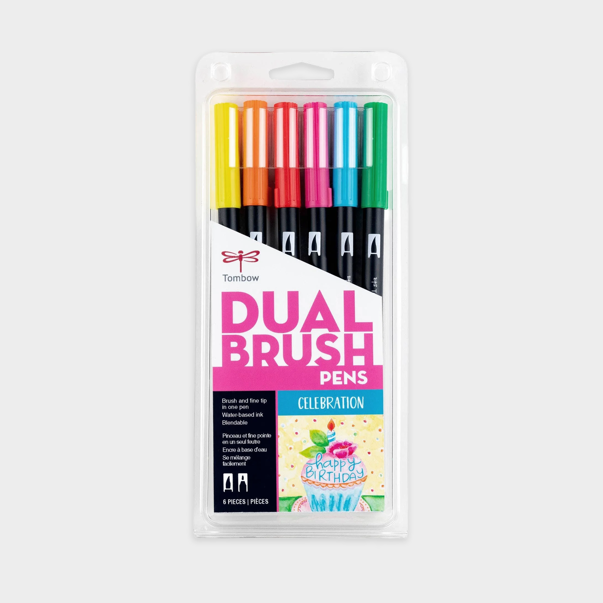 Tombow Dual Brush Pen Art Markers, Celebration Set of